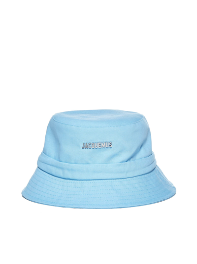 Shop Jacquemus Hat In Turquoise