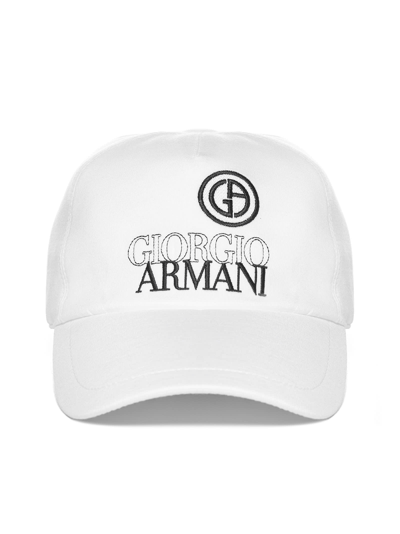 Shop Giorgio Armani Hat In Bright Red Bianco