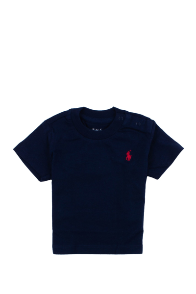Shop Ralph Lauren Cotton Jersey T-shirt In Blue