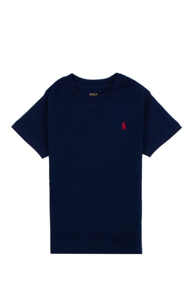 Shop Ralph Lauren Cotton Jersey T-shirt In Blue