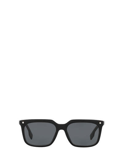 Shop Burberry Eyewear Be4337 Black Sunglasses