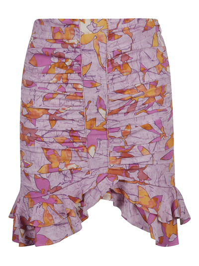 Shop Isabel Marant Milendi Skirt In Pink