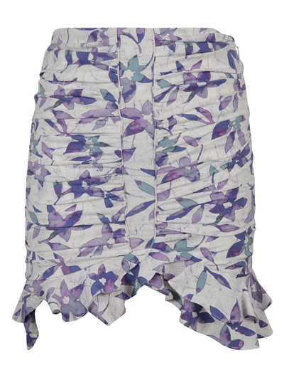 Shop Isabel Marant Milendi Skirt In Ecru