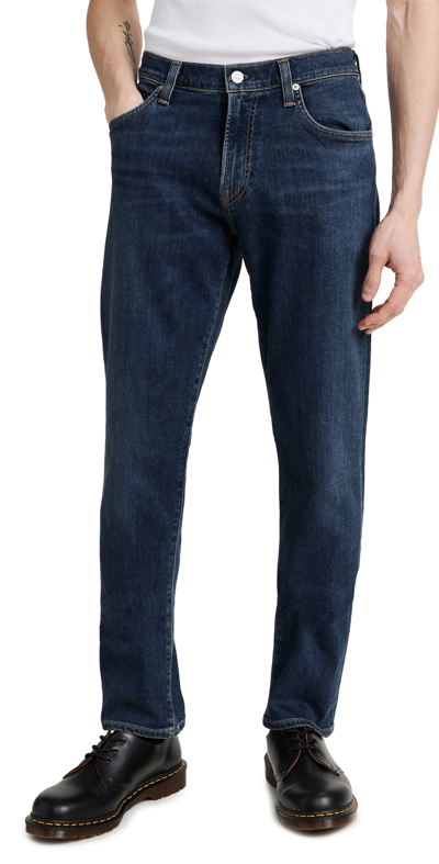 Citizen Of Humanity Adler Tapered Classic Straight Leg Stretch Jeans In Duke