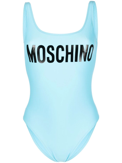 Moschino Women's Swimsuit Swimming Costume Swimwear In Light Blue | ModeSens