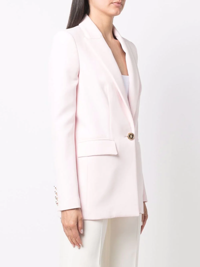 Philipp Plein Single-breasted Blazer In Pink