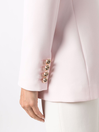 Philipp Plein Single-breasted Blazer In Pink