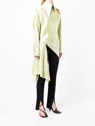 Shop 16arlington Akita Asymmetric Top In Green