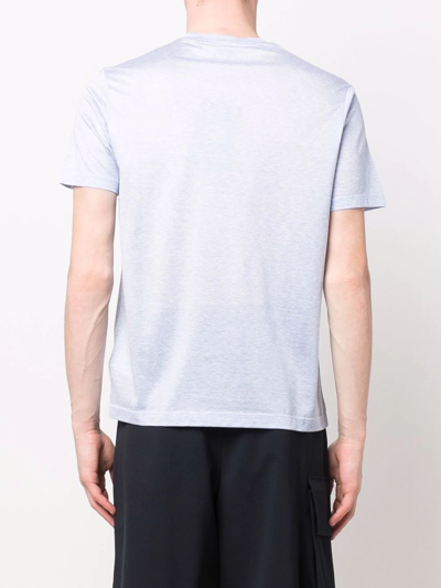 Shop Paul & Shark Short-sleeved Jersey-knit T-shirt In Blue