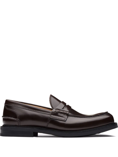 Shop Church's Pembrey Sw Dlw Polished Loafers In Brown