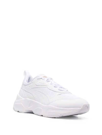 Shop Puma Cassia Low-top Sneakers In White
