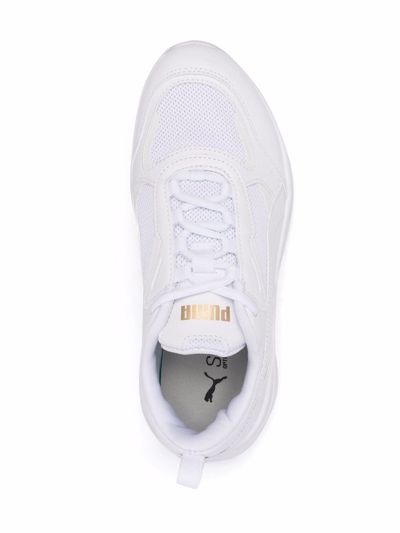 Shop Puma Cassia Low-top Sneakers In White