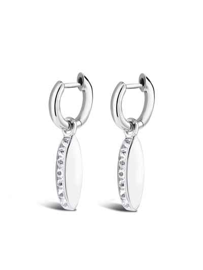Shop Pragnell 18kt White Gold Rockchic Diamond Earrings
