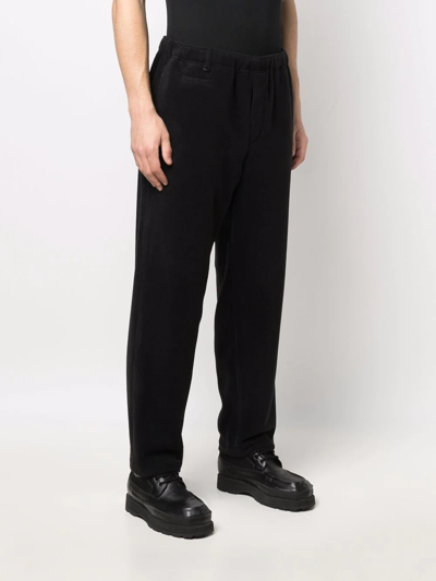 Shop Undercover X Evangelion Manga-embroidery Track Pants In Black