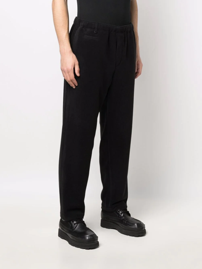 Undercover X Evangelion Manga-embroidery Track Pants In Black