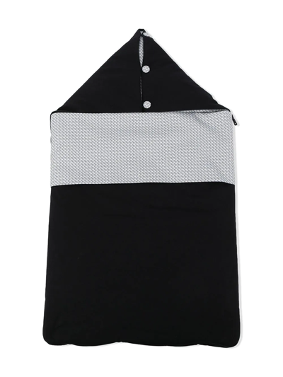 Shop Emporio Armani Colour-block Sleep Bag In Black