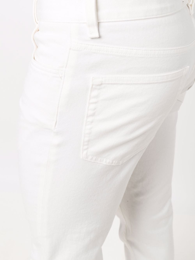 Shop Ermenegildo Zegna Tapered-leg Jeans In White