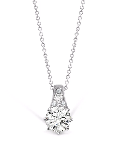 Shop Pragnell 18kt White Gold Antrobus Diamond Necklace In Silver