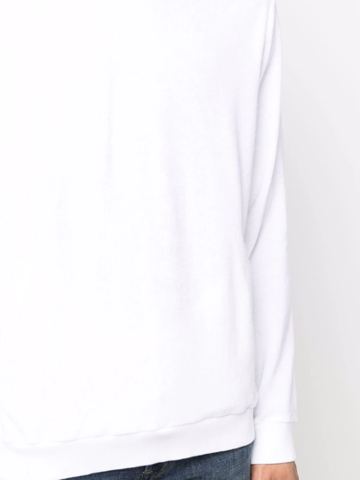 Shop Zanone Ribbed-detail Hoodie In White