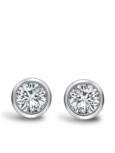 Shop Pragnell 18kt White Gold Sundance Diamond Earrings In Silver
