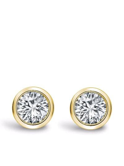 Shop Pragnell 18kt Yellow Gold Sundance Diamond Earrings