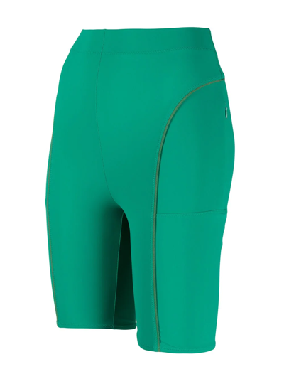 Jacquemus Le Short Tuba High-rise Biker Shorts In Green