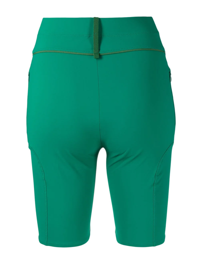 Jacquemus Le Short Tuba High-rise Biker Shorts In Green