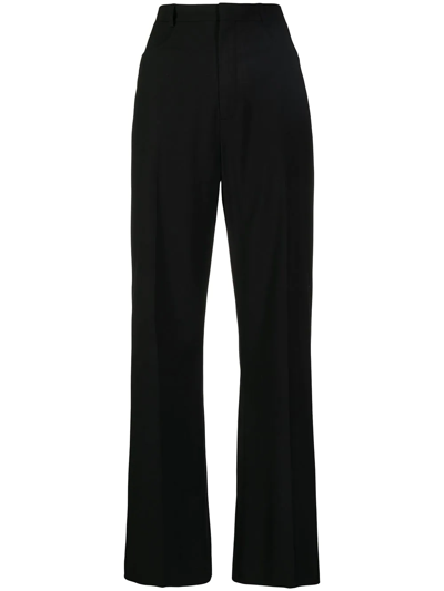 Shop Jacquemus Le Pantalon Sauge Flared Trousers In Black