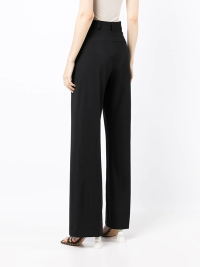 Shop Jacquemus Le Pantalon Sauge Flared Trousers In Black