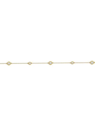 Shop Pragnell 18kt Yellow Gold Sundance Diamond Bracelet
