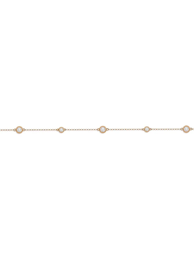 Shop Pragnell 18kt Rose Gold Sundance Diamond Bracelet In Pink