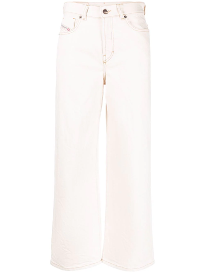 Diesel Straight-leg Denim Jeans In Neutrals