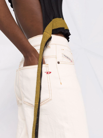 Diesel Straight-leg Denim Jeans In Neutrals