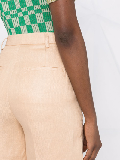 Remain Birger Christensen Tailored Linen Shorts In Neutrals