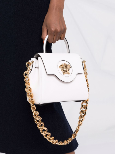 Versace Medusa Head Tote Bag In White