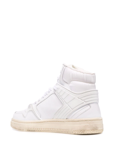 Philippe Model Logo-patch High-top Sneakers In White