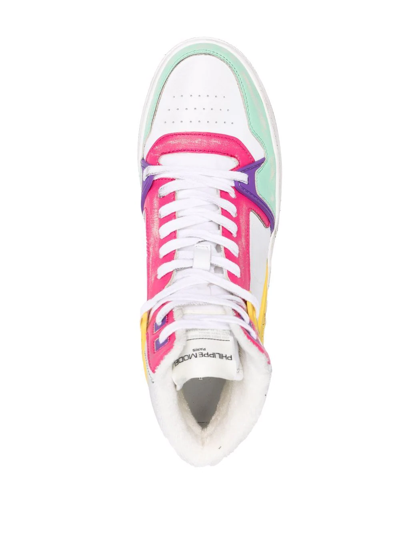 Shop Philippe Model Paris Lghd High-top Sneakers In White