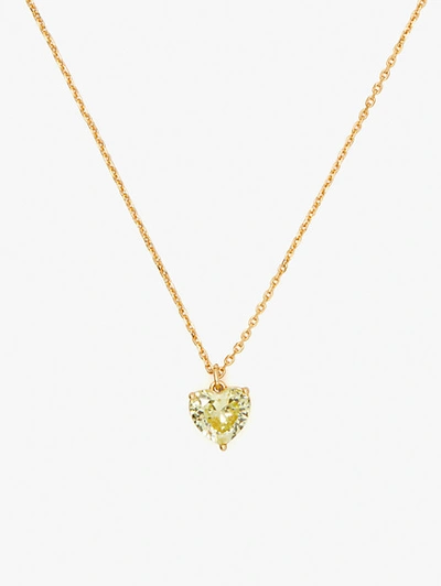 Kate Spade My Love August Heart Pendant In Peridot