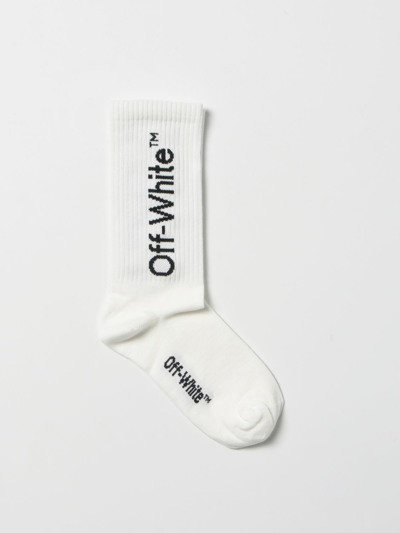 Shop Off-white Off White Cotton Socks