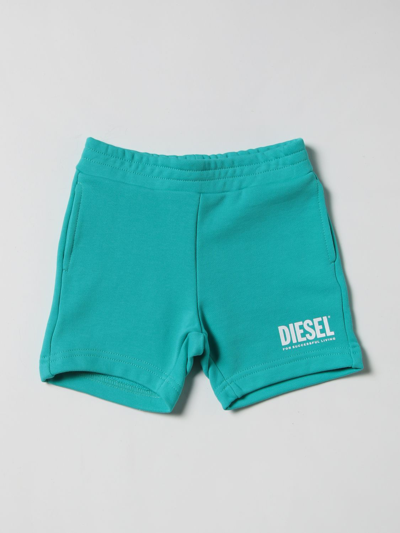 Shop Diesel Shorts  Kids Color Green