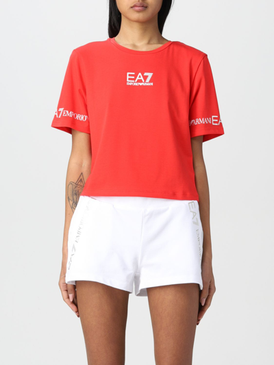 Shop Ea7 T-shirt Women  In Red