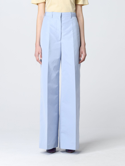 Shop Stella Mccartney High-waisted Trousers In Blue