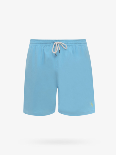Shop Polo Ralph Lauren Swim Trunks In Blue