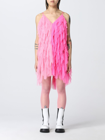 Shop Aniye By Rio  Dress In Two-tone Tulle In Pink