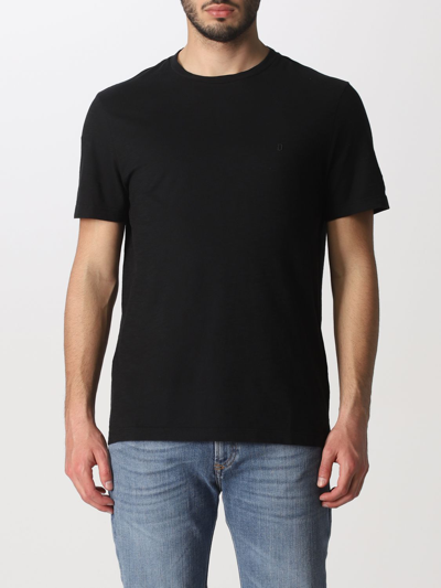 Shop Dondup Basic T-shirt With Mini Logo In Black