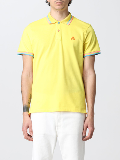 Shop Peuterey Polo Shirt  Men Color Yellow