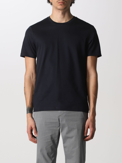 Hugo Boss Short Sleeve Crew Neck Basic T-shirt In Blue
