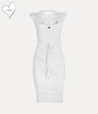 Shop Vivienne Westwood Kate Corset Dress In White
