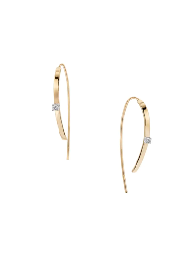 Shop Lana Jewelry Women's 14k Yellow Gold & Diamond Bar Earrings