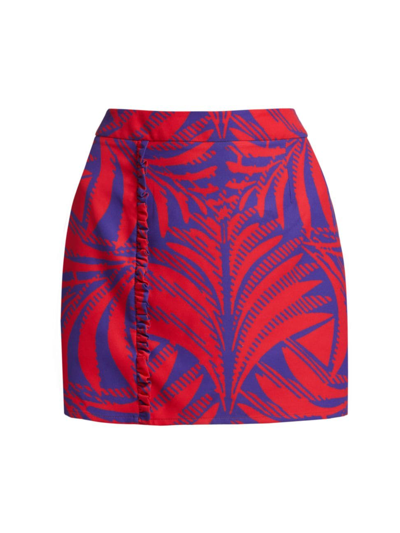 Shop Claude Kameni Women's Leaf-print Pencil Skirt In Leaf Print